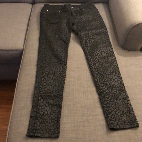 Tripp nyc Denim - Black Cheetah Print Jeans